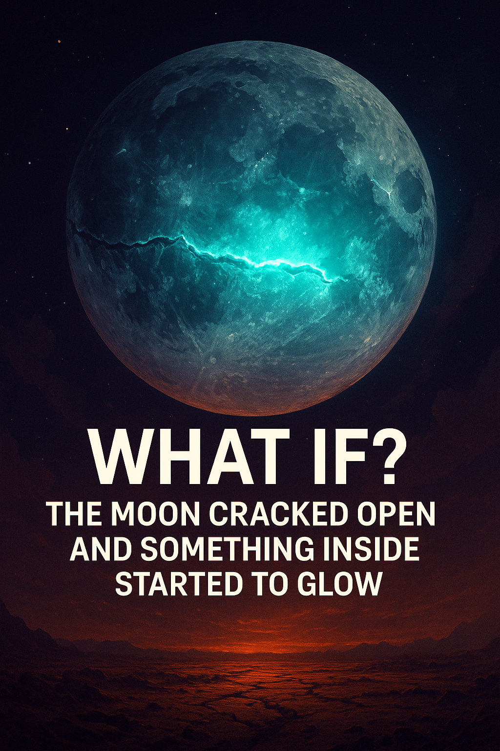 What if? The Moon Cracked Open and Something Inside Started to Glow.