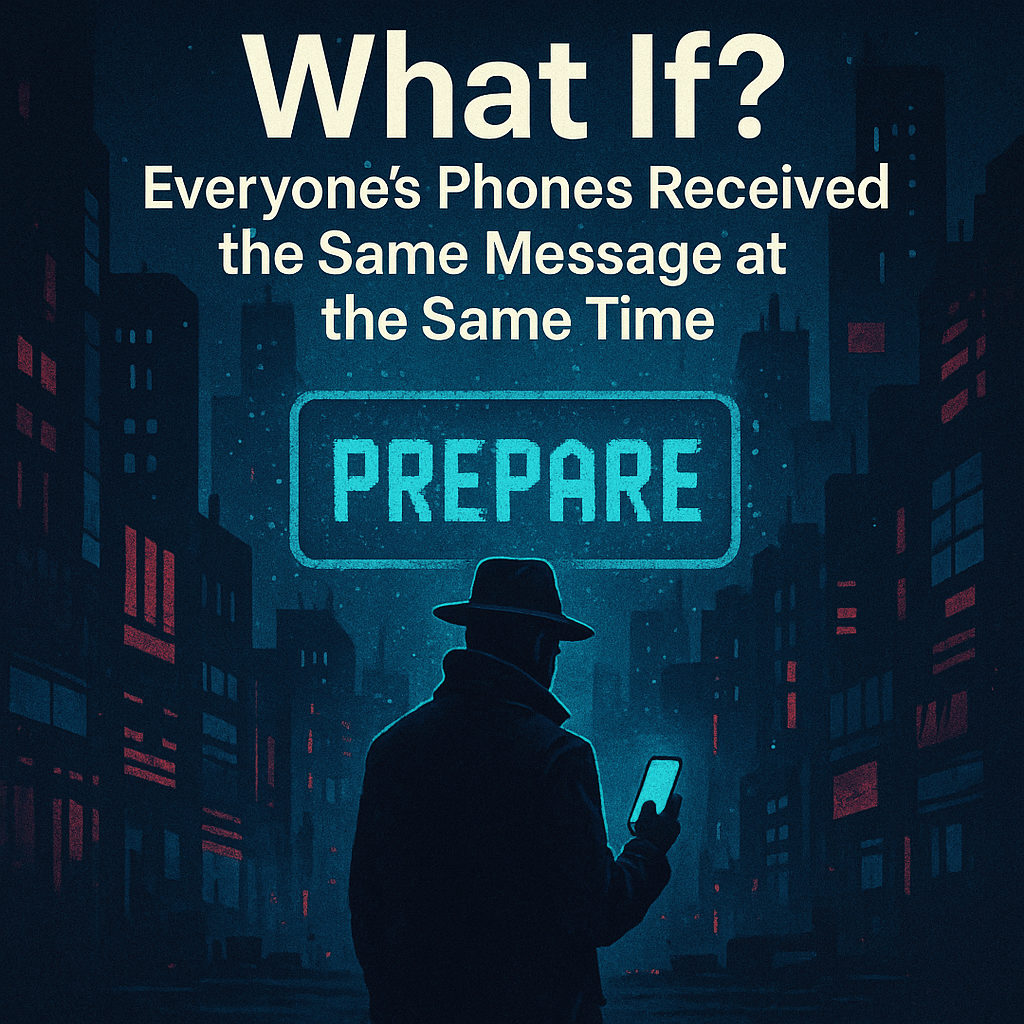 What if? Everyone’s Phones Received the Same Message at the Same Time.