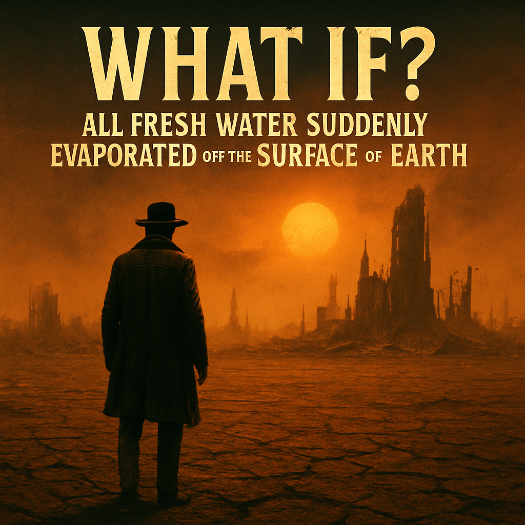 What If? All Fresh Water Suddenly Evaporated Off the Surface of Earth.
